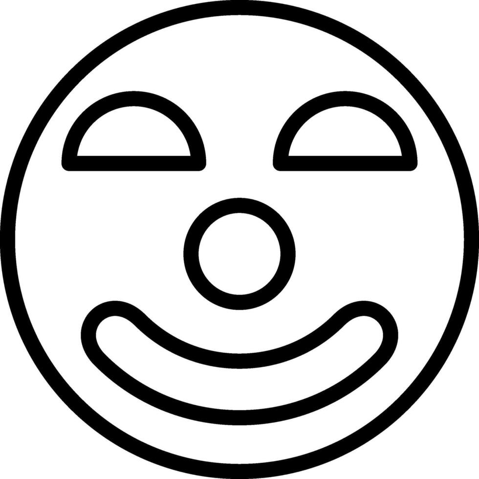 Clown Face With Red Nose vector