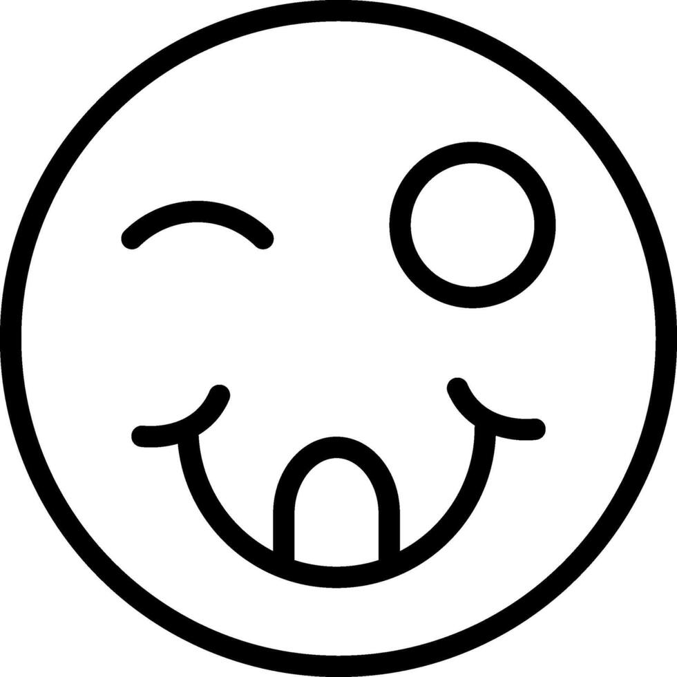 Yummy Face Tongue Out vector