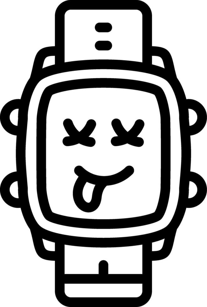 Dead Face Watch Dial Design vector