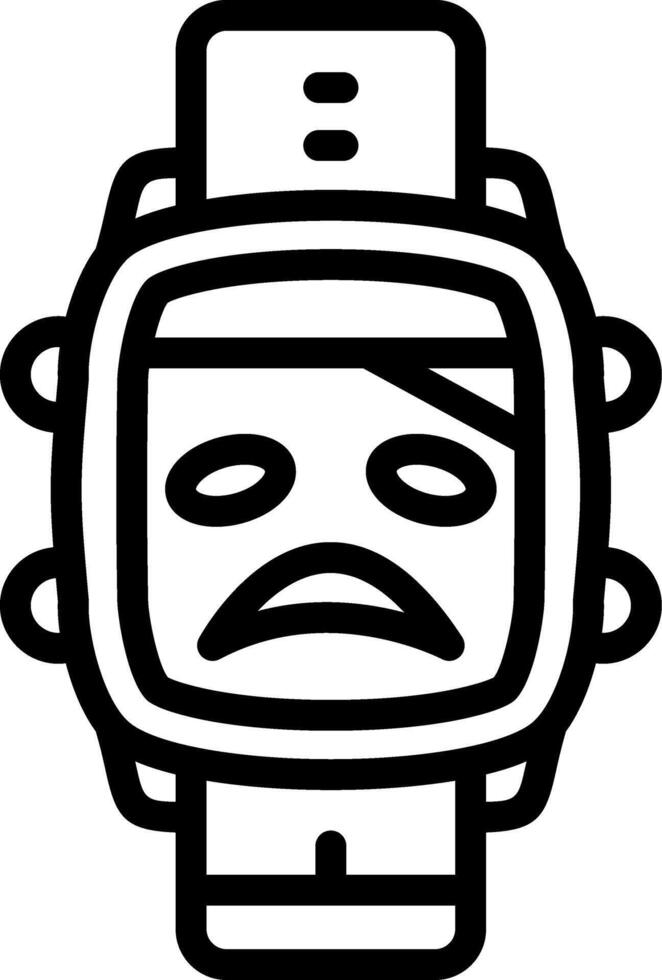 Sick Face Medical Watch Dial vector