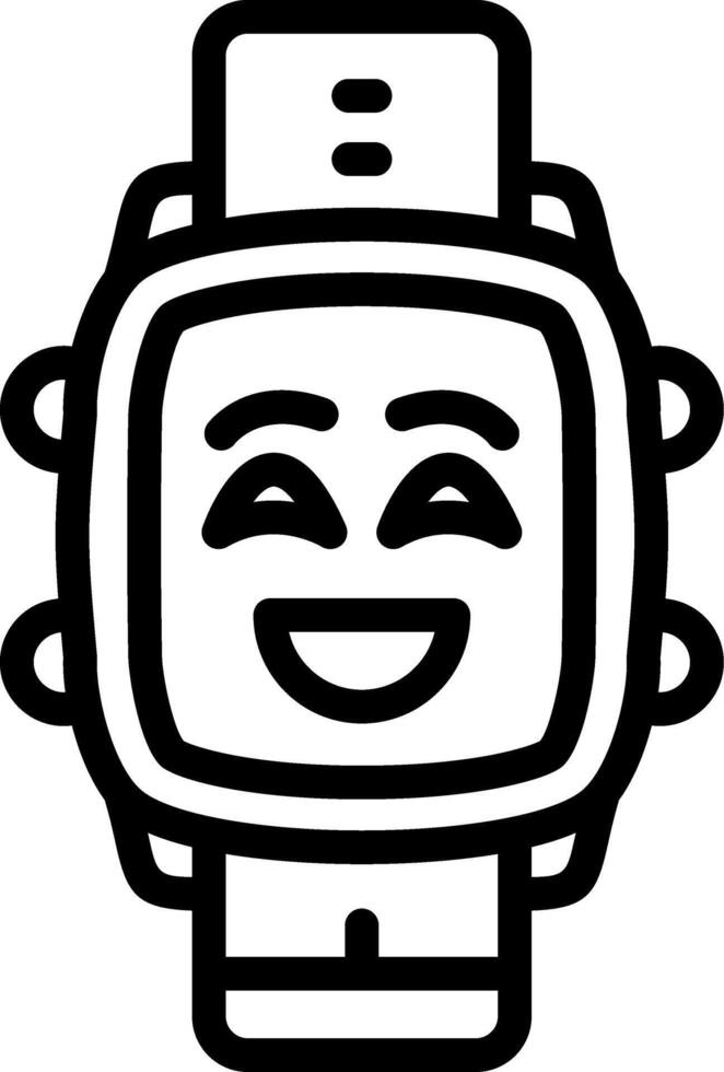 Happy Emotion Watch Dial Art vector