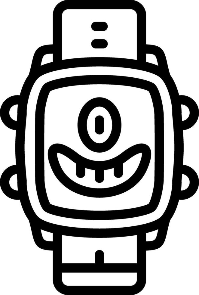 Cyclops Eye Watch Dial Design vector