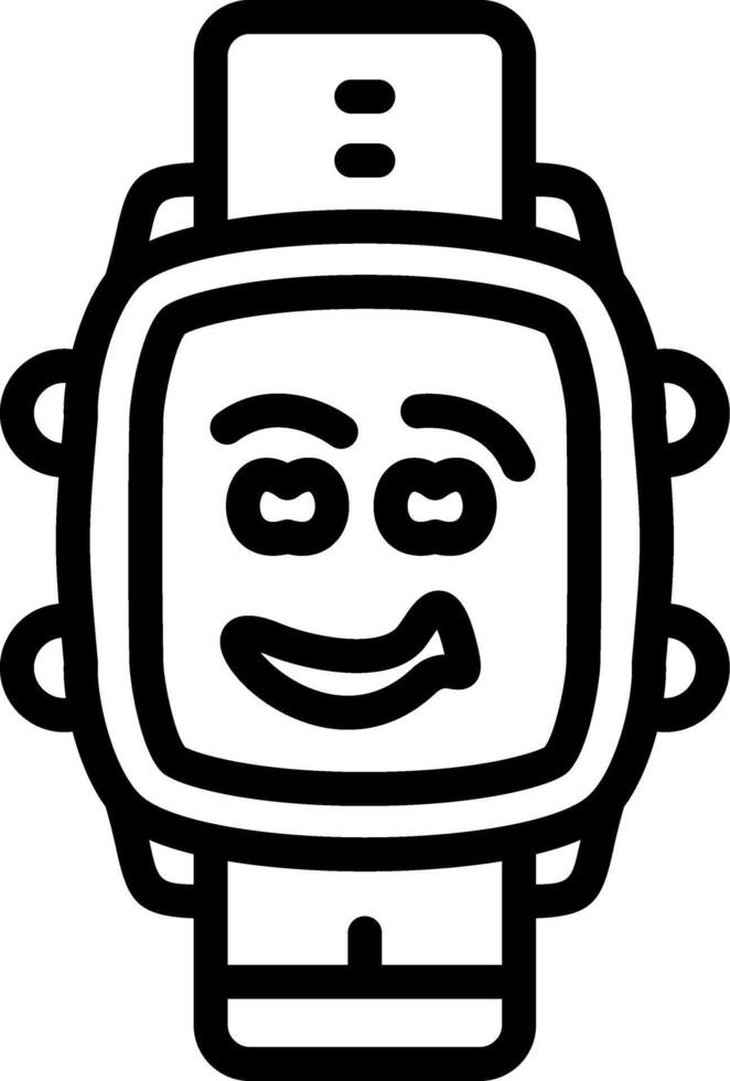 Grinning Expression Watch Dial Look vector