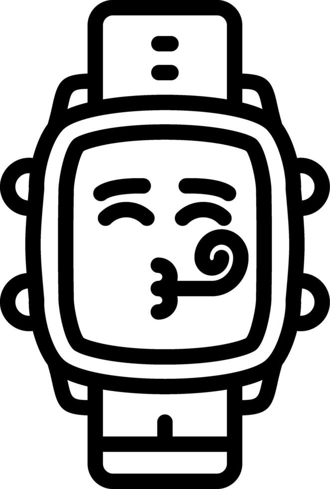 Party Mood Watch Dial Graphic vector