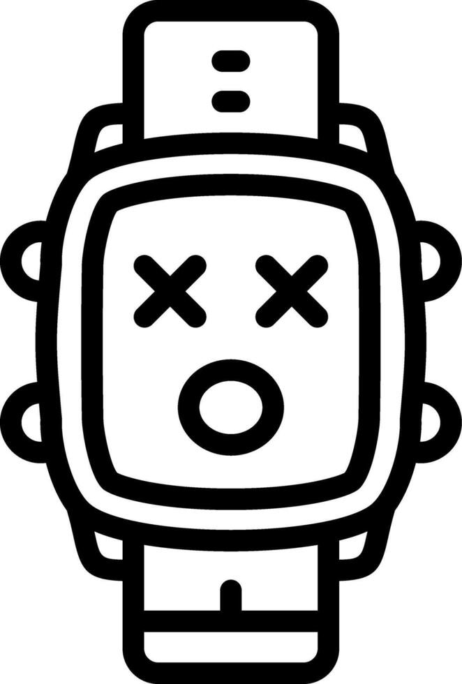 Dizzy Expression Watch Dial Style vector
