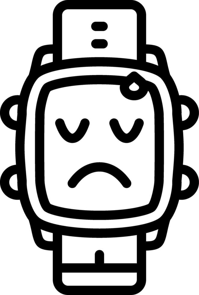 Disappointment Mood Watch Dial Display vector