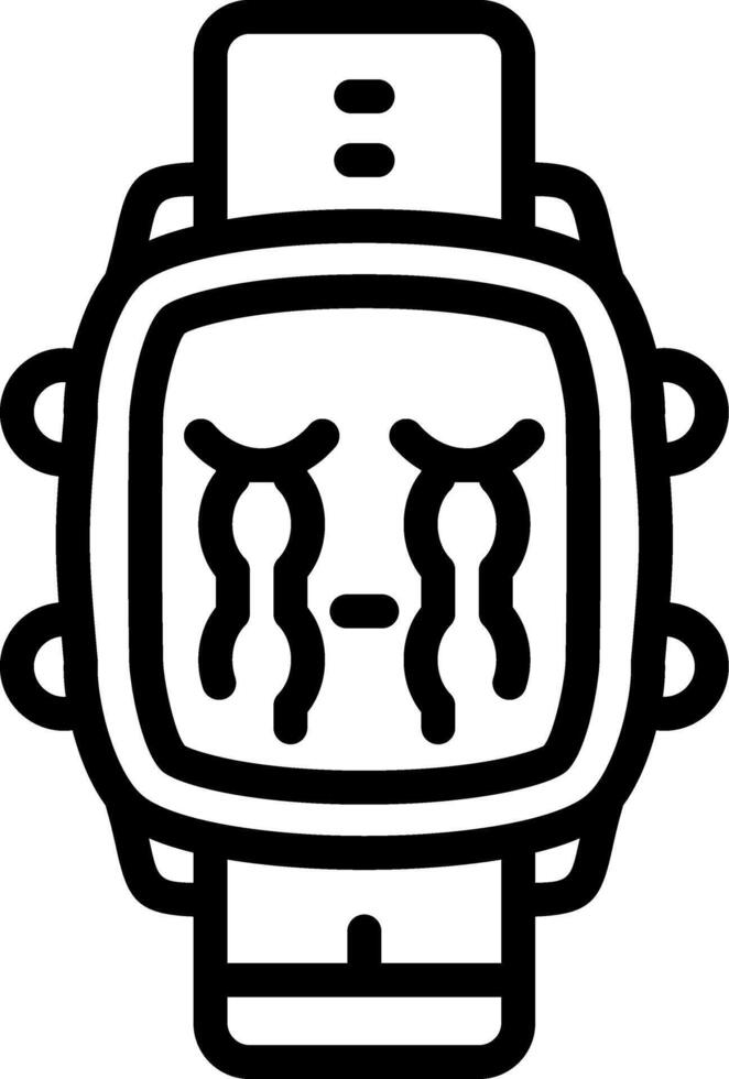 Loudly Crying Watch Dial Style vector