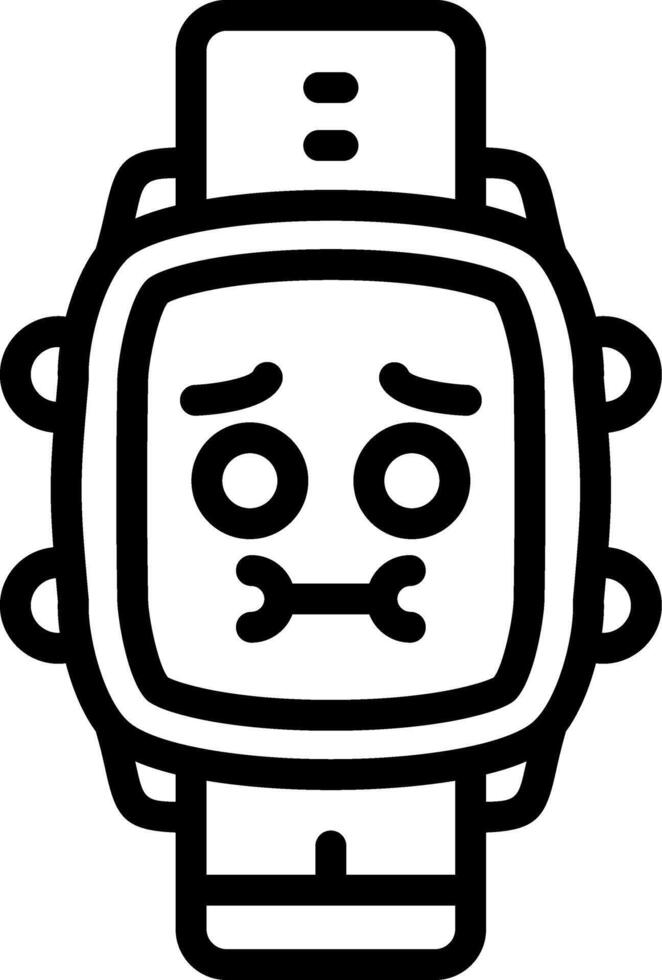 Nauseated Face Watch Dial Humor vector