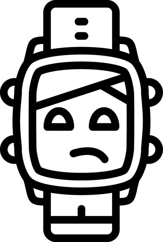 Head Bandage Watch Dial Graphic vector