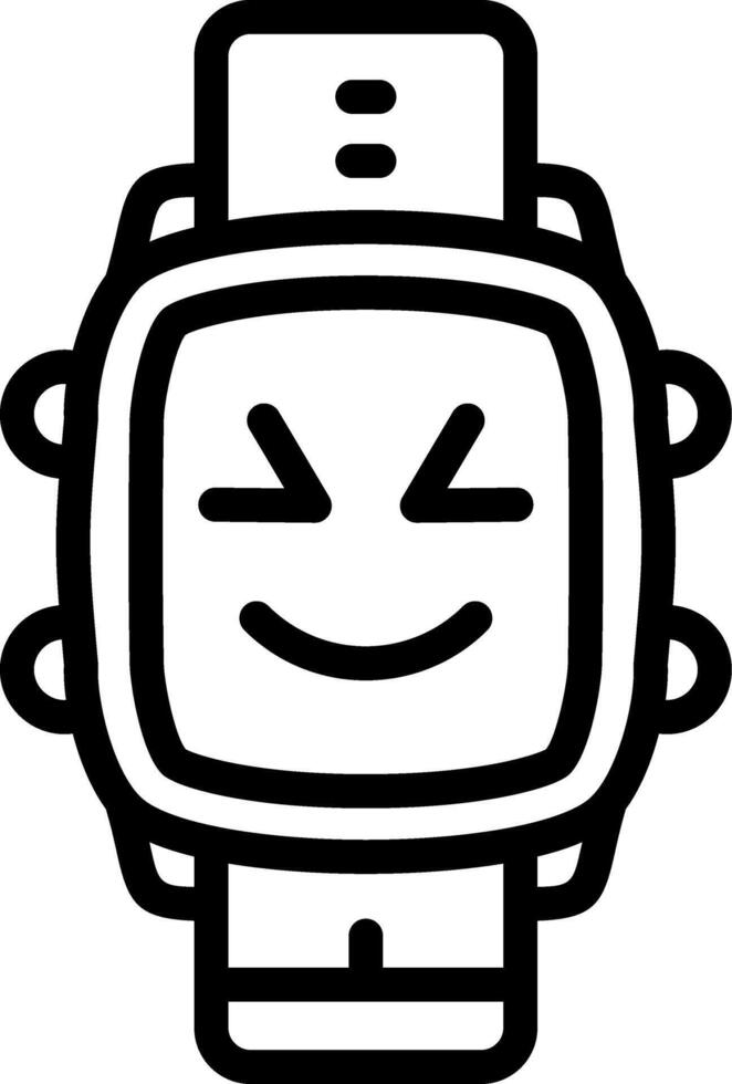 Cute Smile Watch Dial Design vector