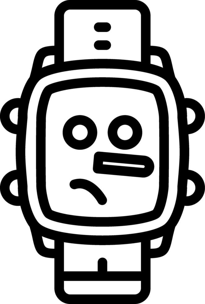 Liar Face Watch Dial Concept vector