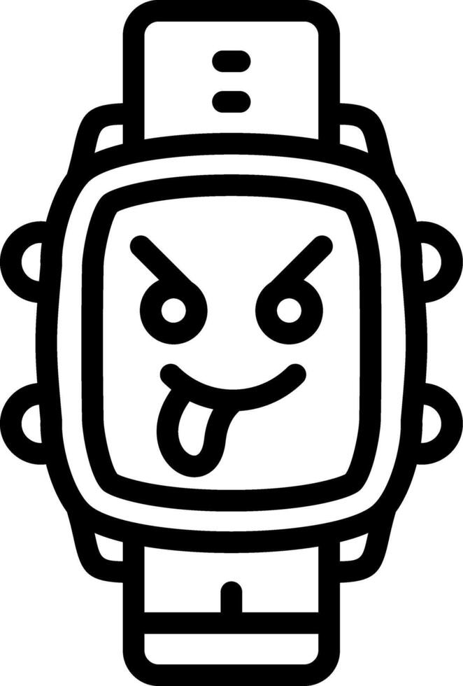 Mocking Face Watch Dial Humor vector