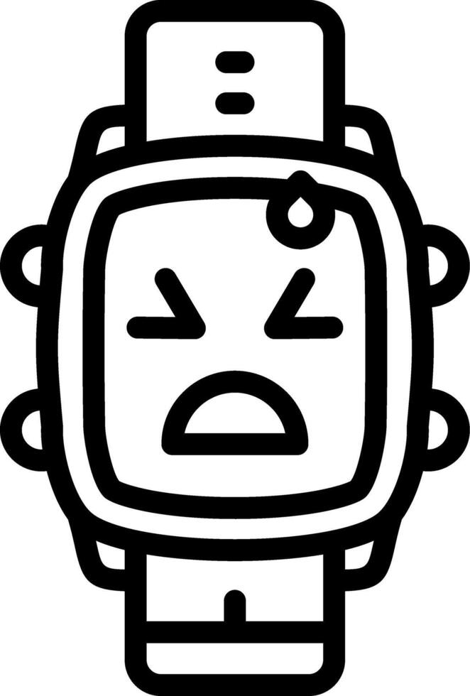 Sad Relieved Watch Dial Art vector