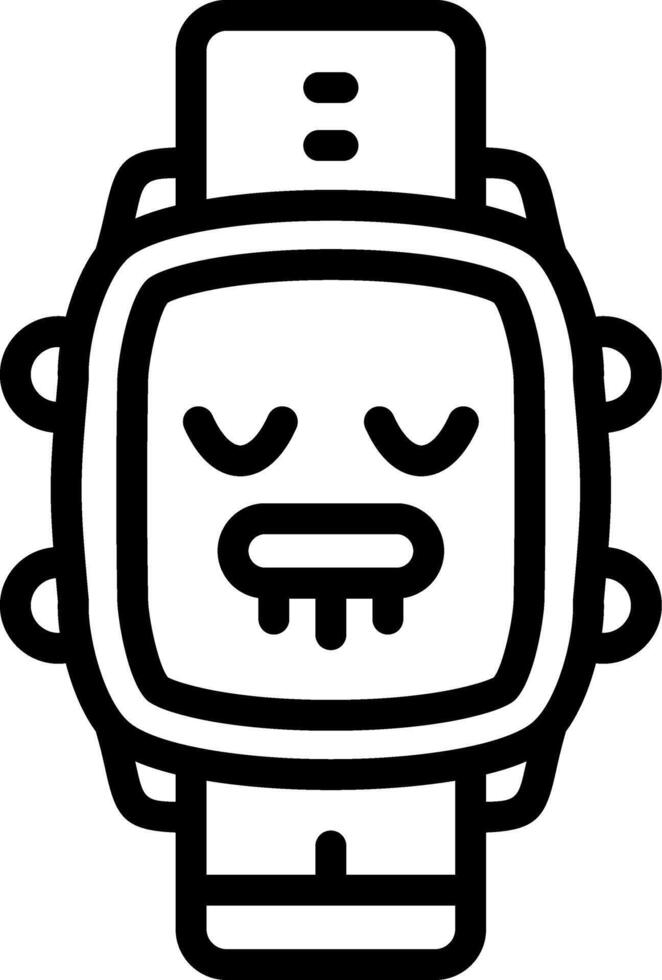 Drooling Face Watch Dial Humor vector