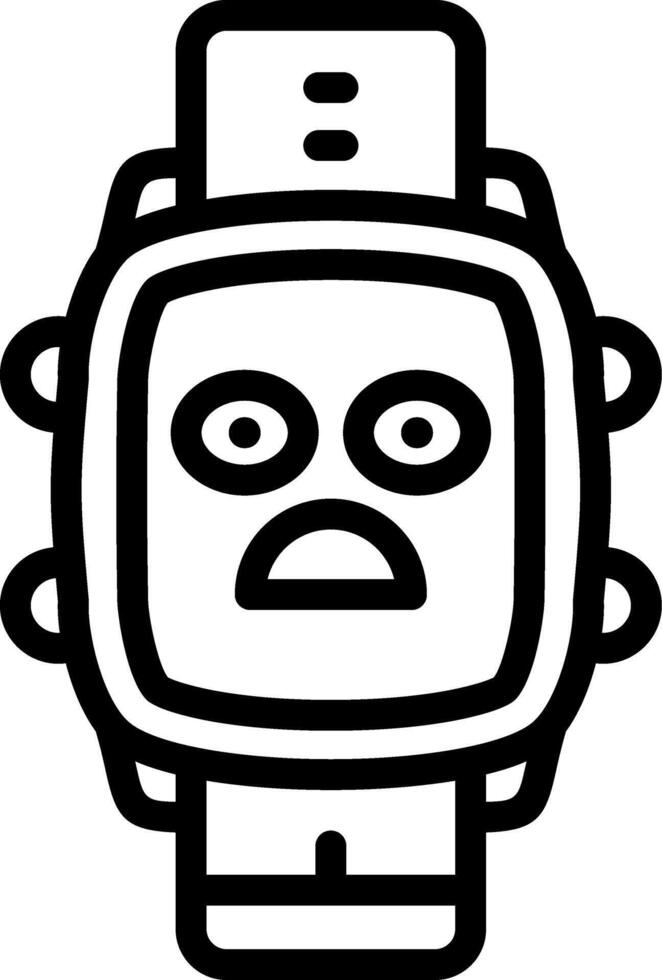 Anguished Mood Watch Dial Expression vector