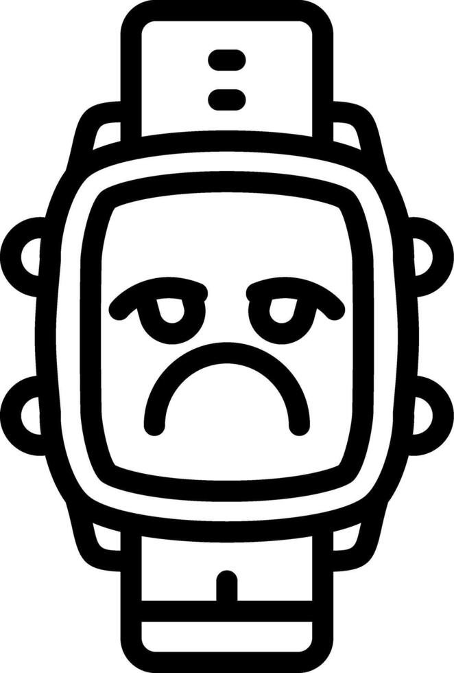 Pouting Expression Watch Dial Style vector