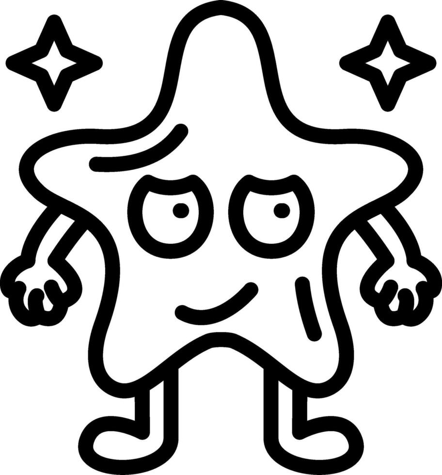 Rolling Eyes Star Reaction vector