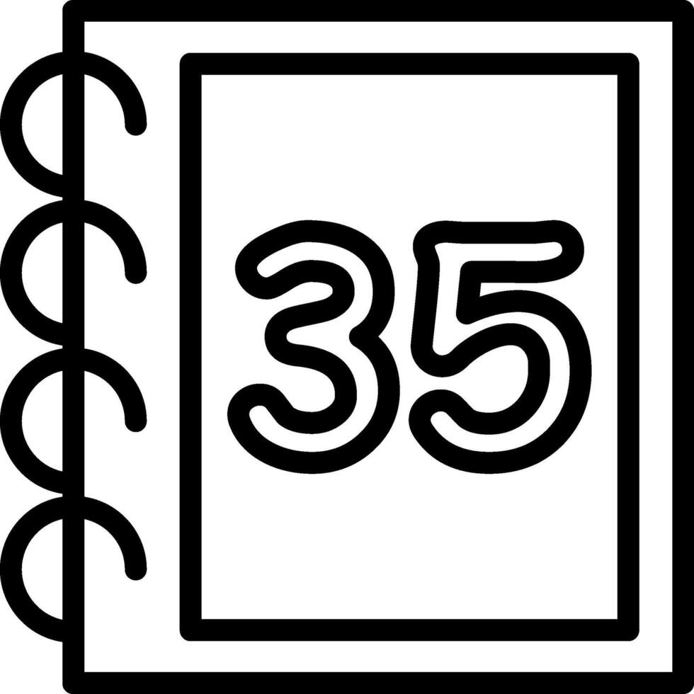 Thirty Five Kids Counting Symbol vector