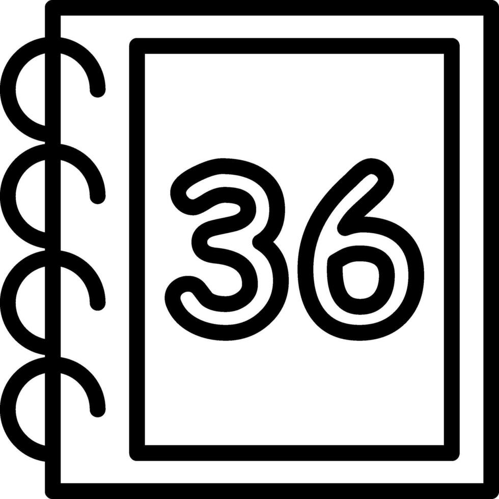 Thirty Six Educational Digit Art vector