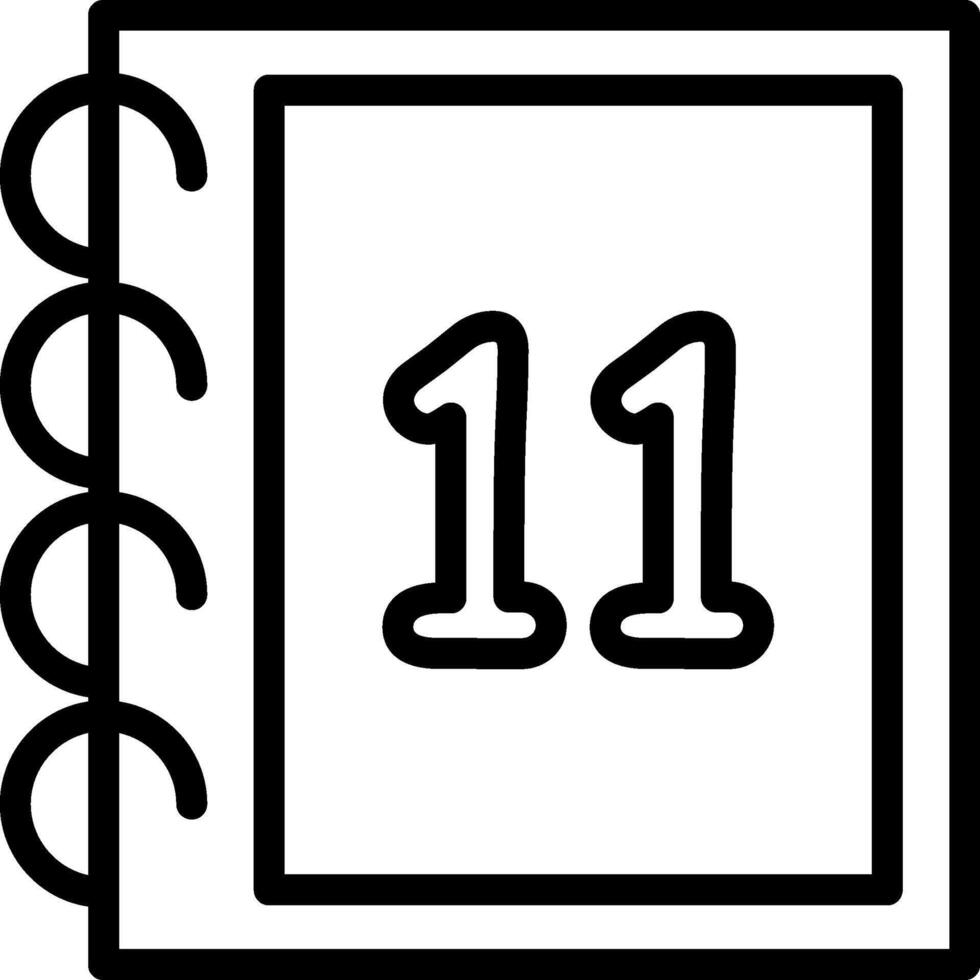 Eleven Counting For Kids vector