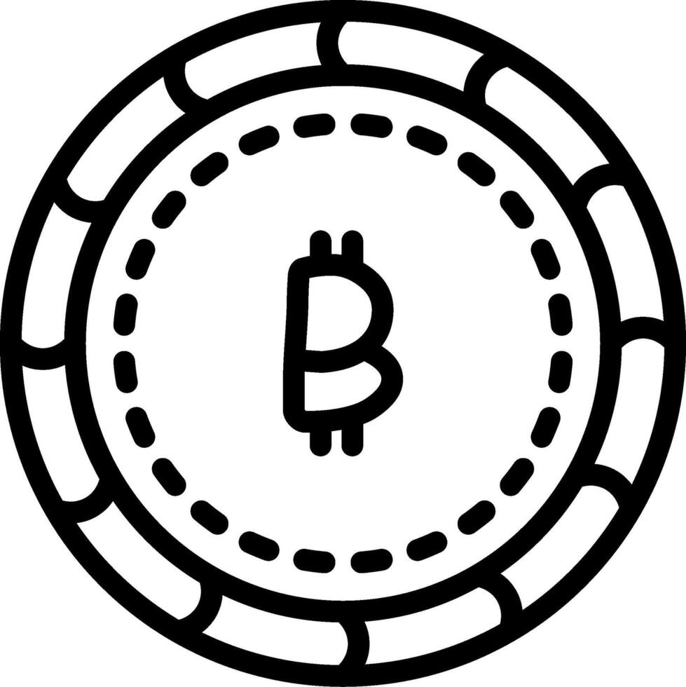 Bitcoin Cryptocurrency Gold Coin vector