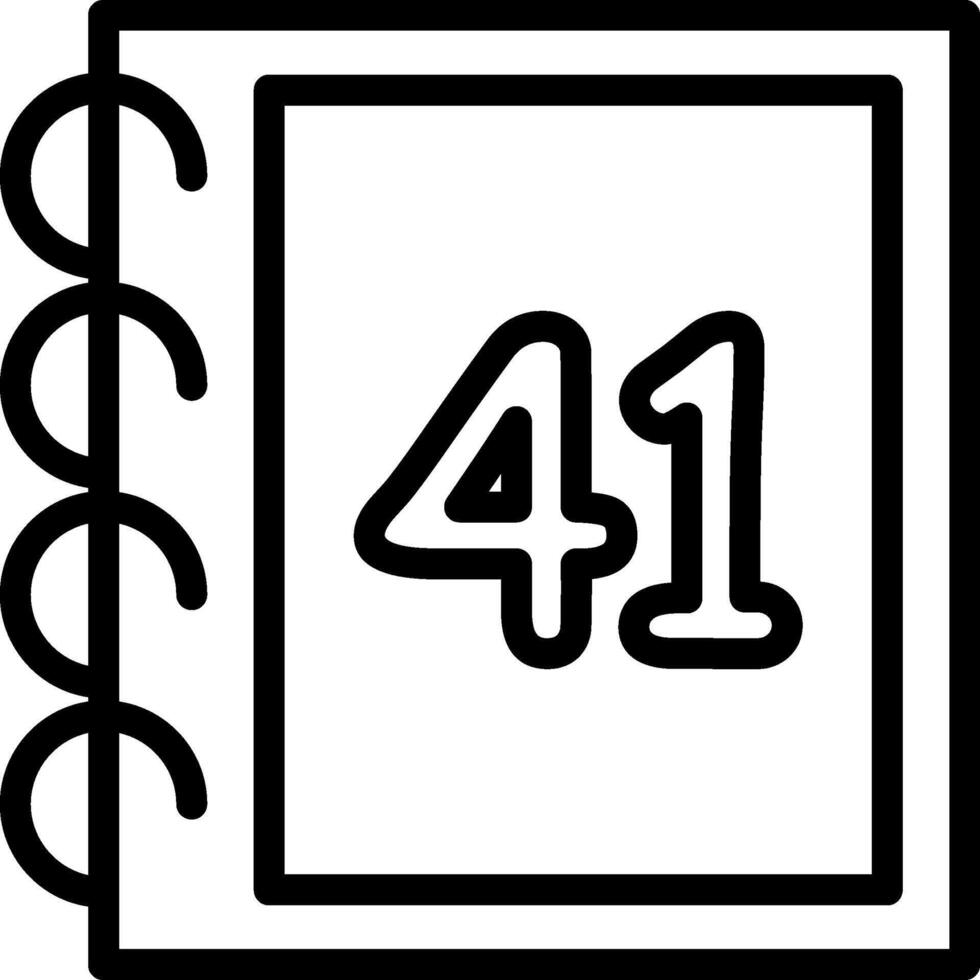 Forty One Learning Icon Art vector