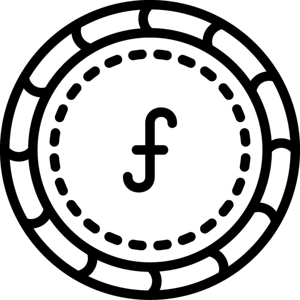 Netherlands Guilder Coin Icon Art vector