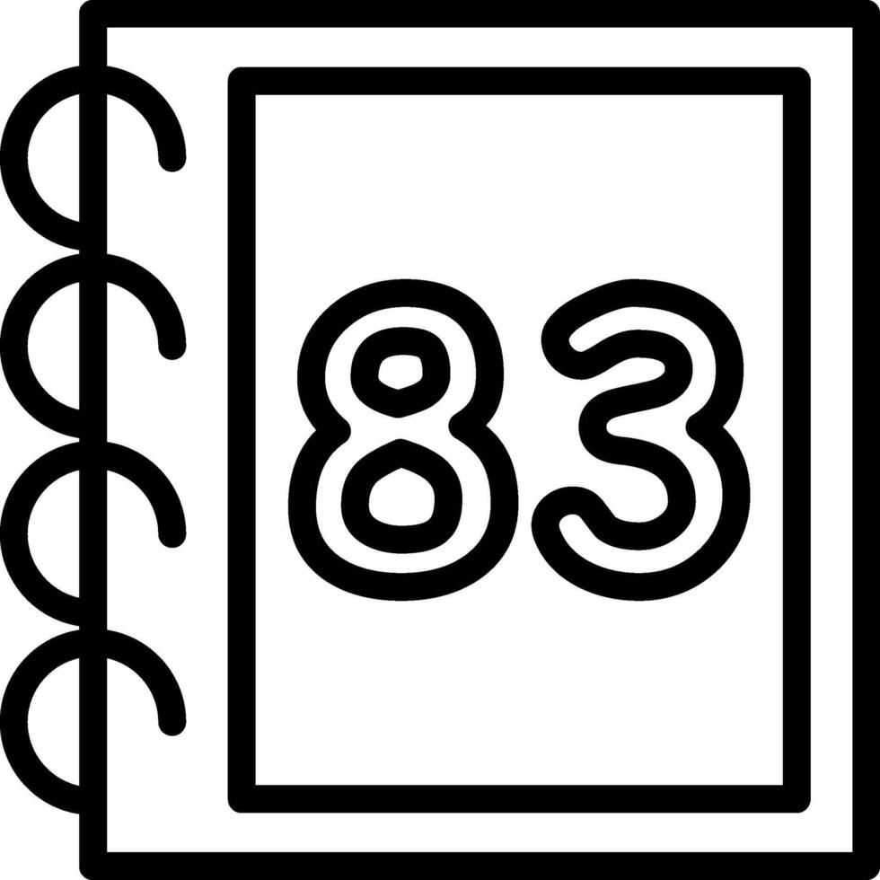 Eighty Three Kids Educational Icon vector