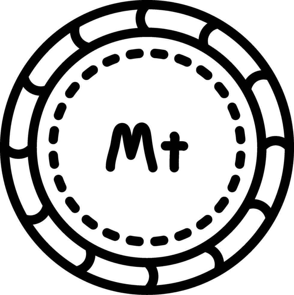 Mozambican Metical Currency Coin Art vector