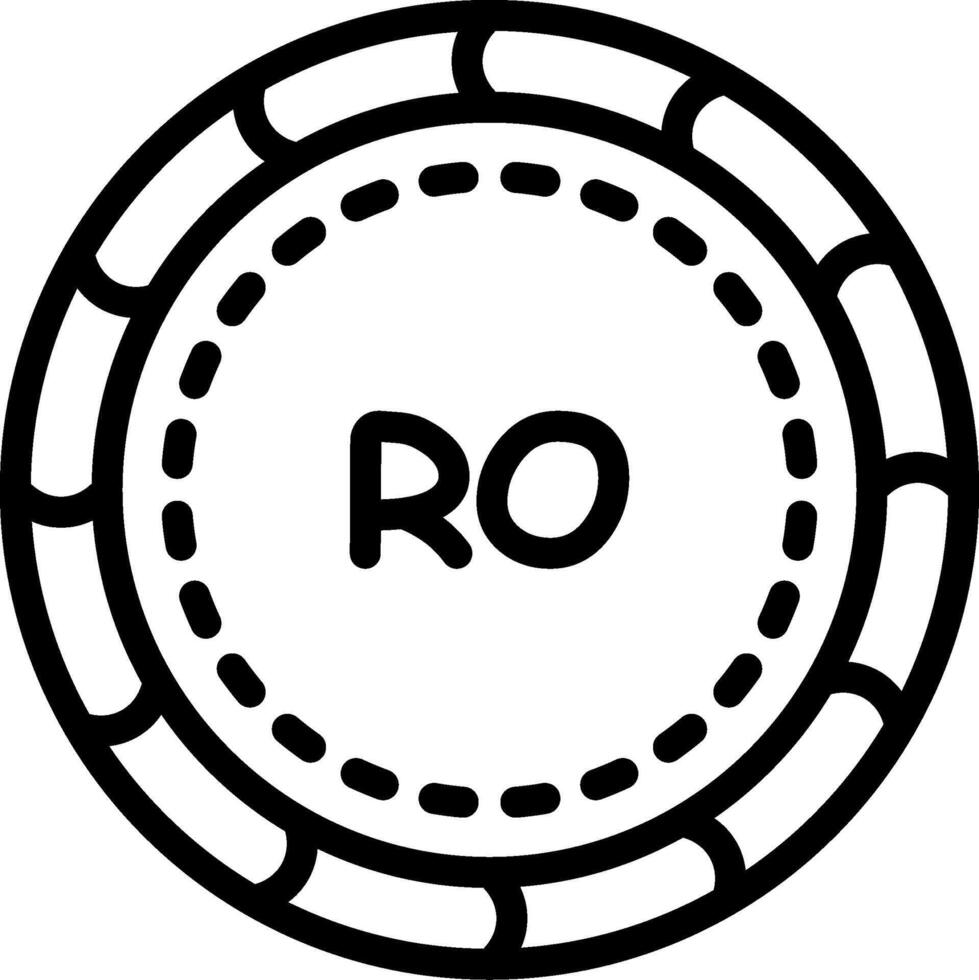 Omani Rial Coin Illustration vector