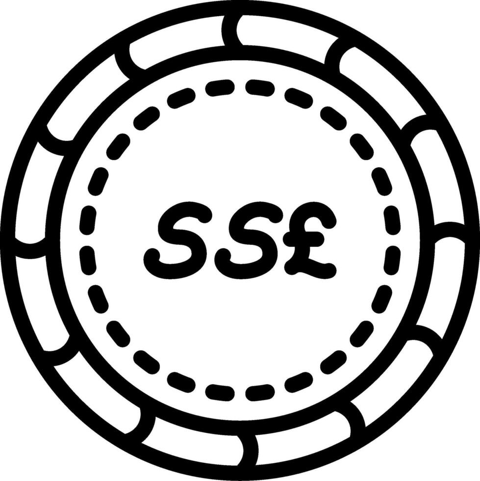 South Sudan Pound Coin Illustration vector