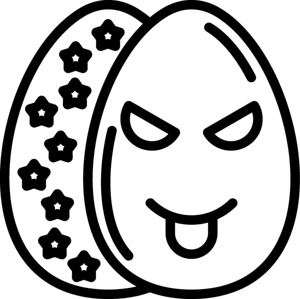 Green Envy Easter Egg Icon vector