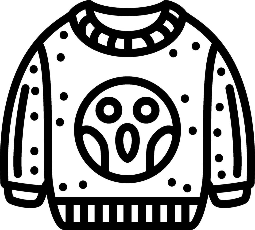 Shocked Expression Emoji Sweatshirt vector