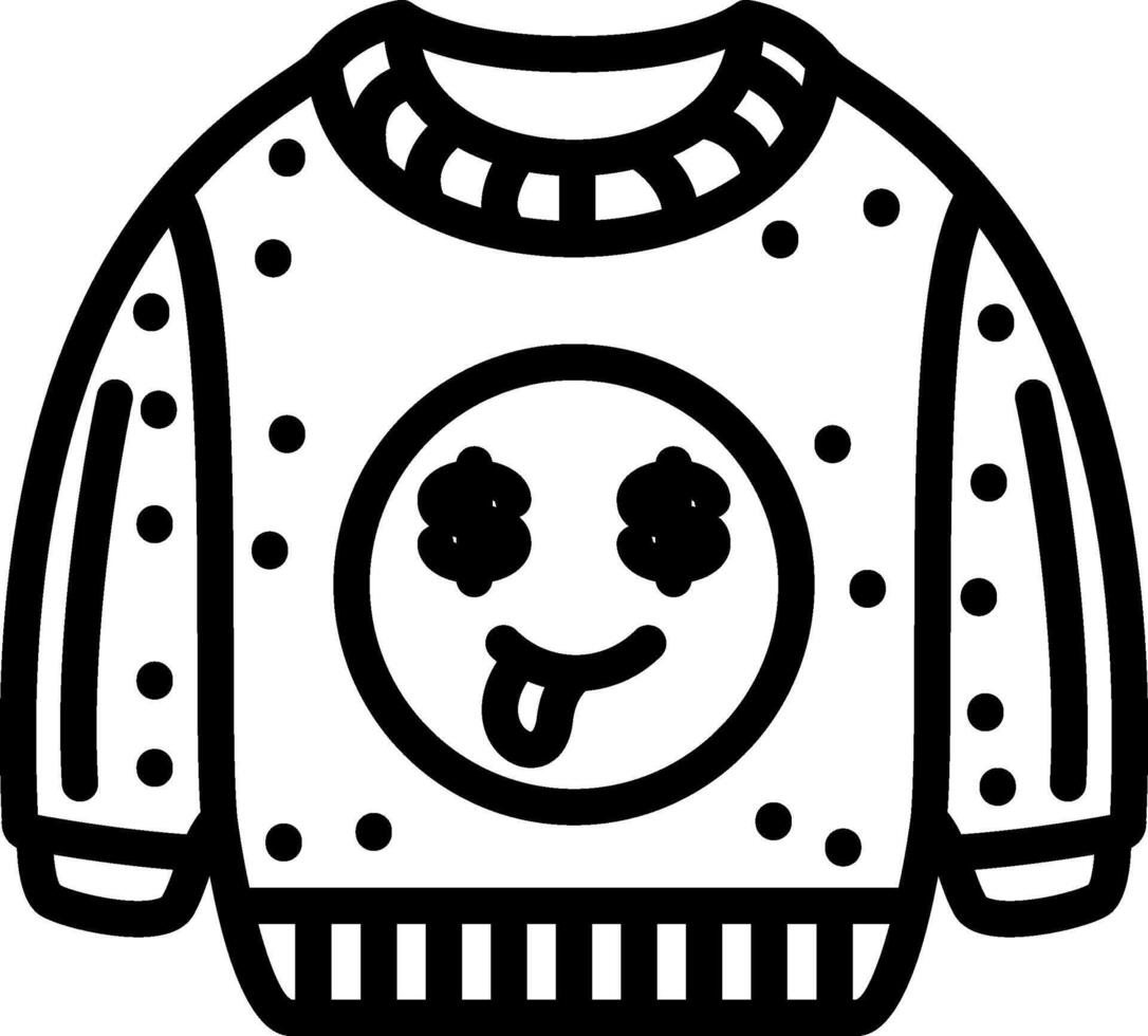 Greedy Emoji Money Face Sweatshirt vector