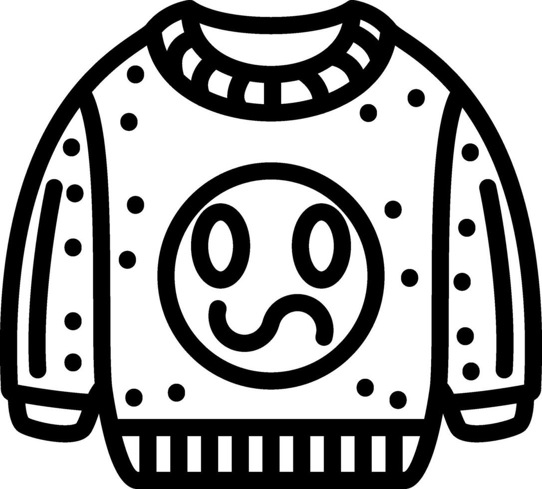 Confused Face Mood Sweatshirt vector