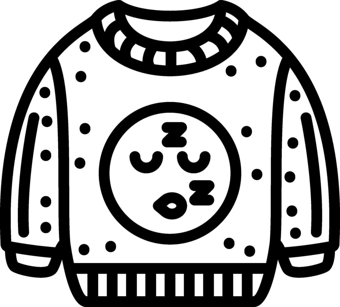 Sleeping Emoji Face Sweatshirt vector
