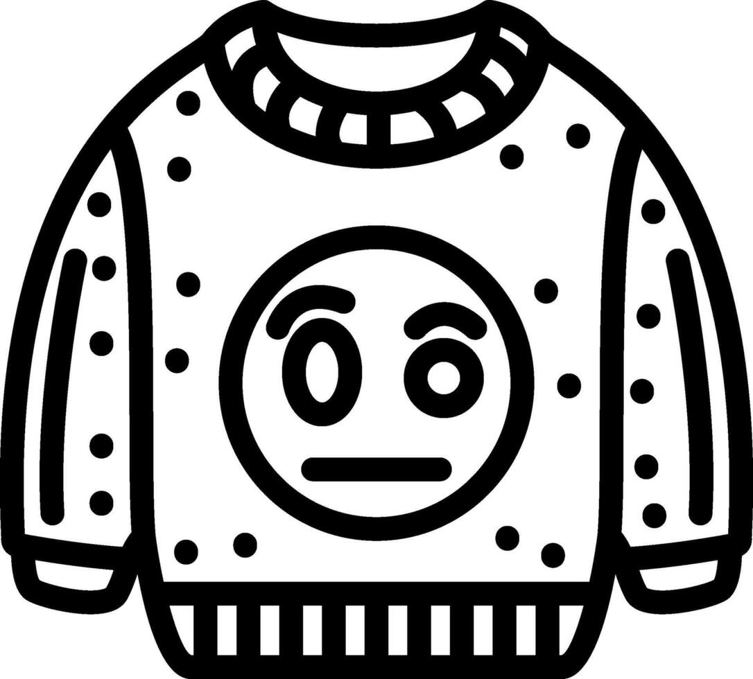 Suspicious Glance Emoji Sweatshirt vector