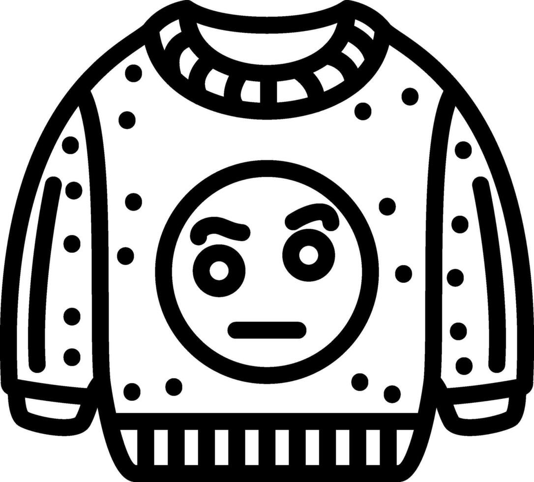 Eyebrows Raised Emoji Sweatshirt vector