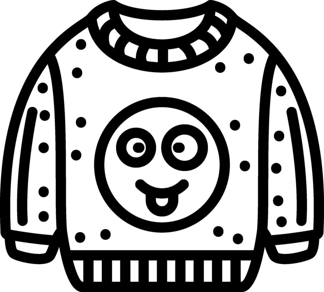 Silly Funny Emoji Sweatshirt vector