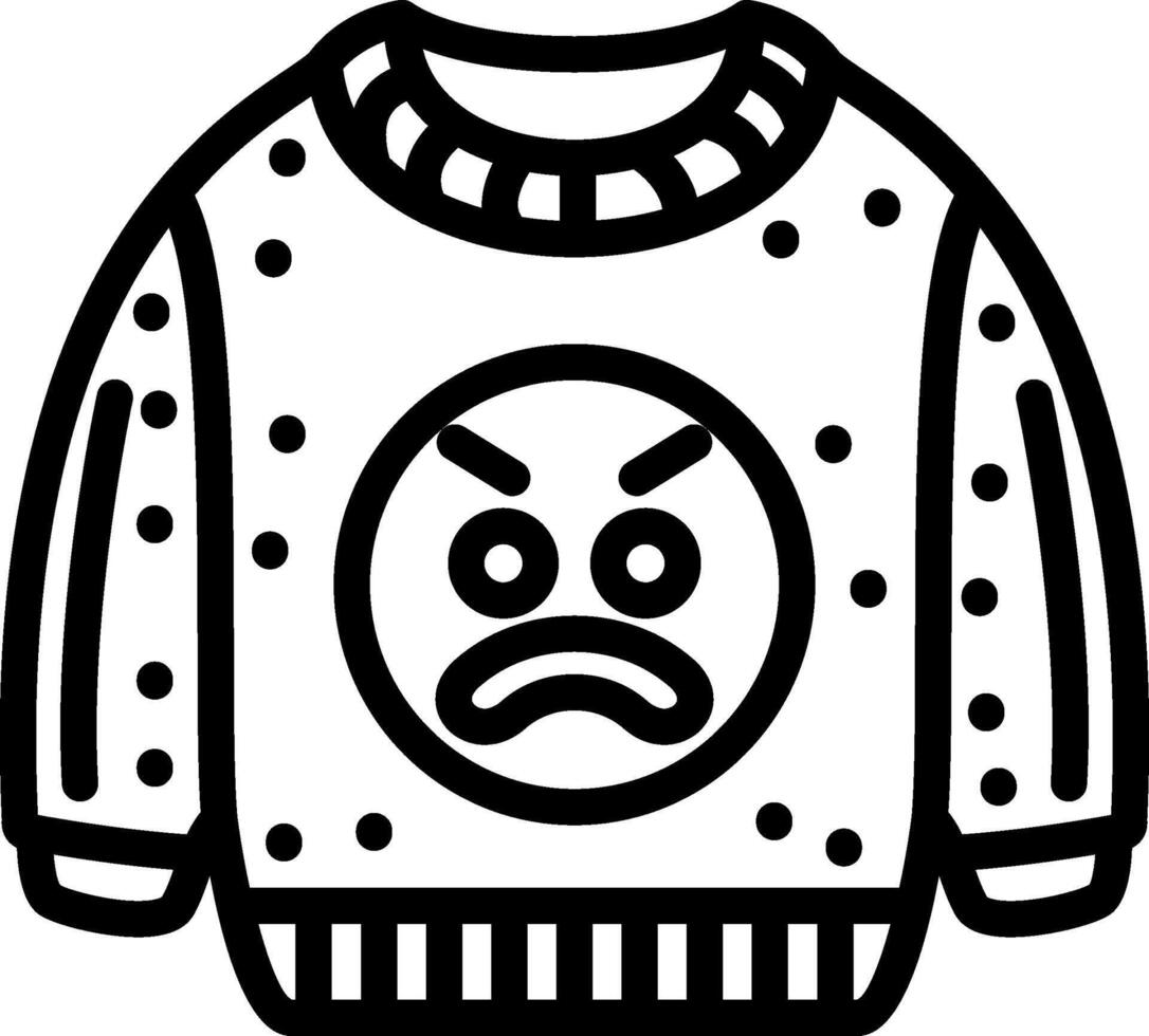 Angry Red Face Sweatshirt vector