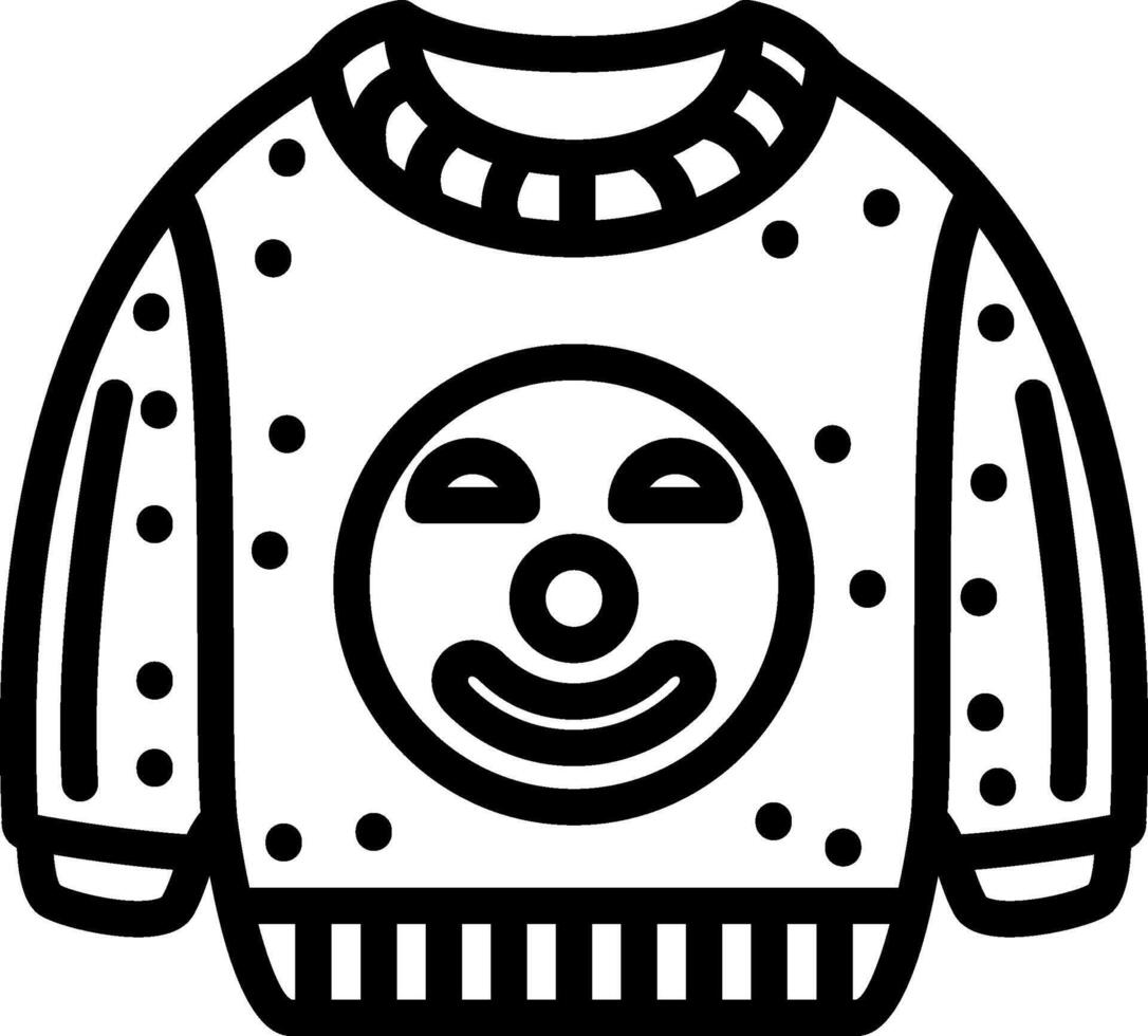Clown Face Funny Sweatshirt vector