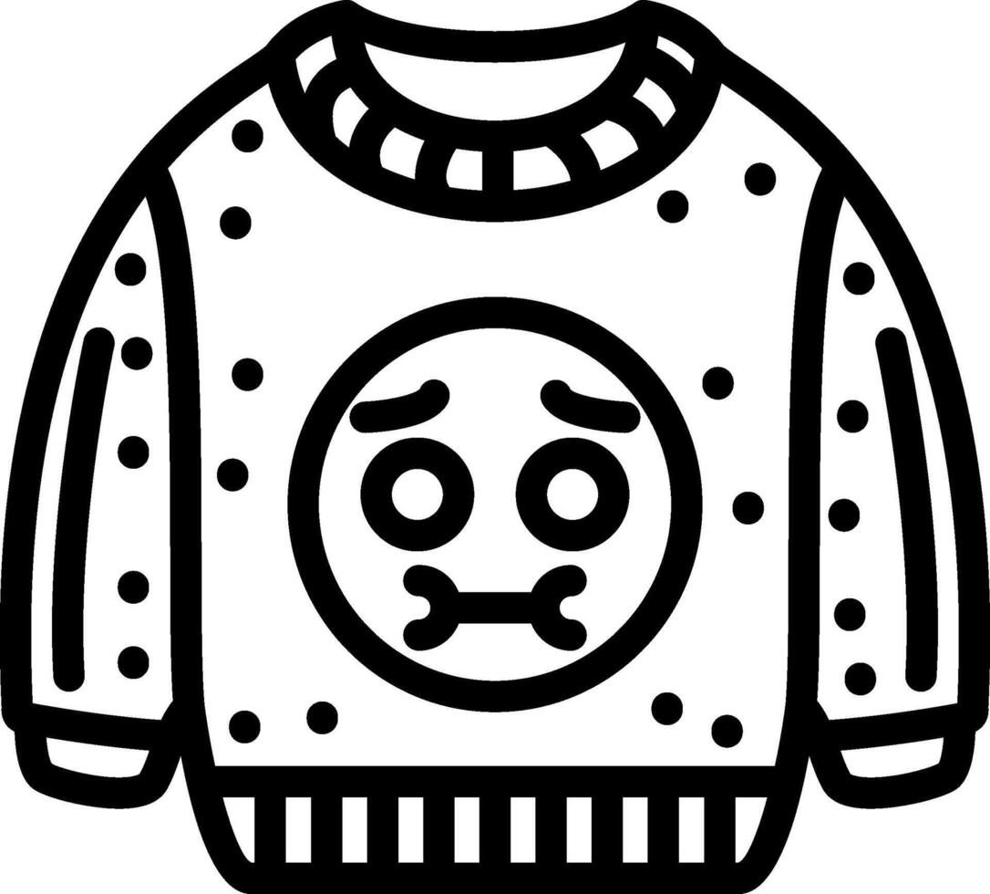 Nauseated Sick Face Sweatshirt vector