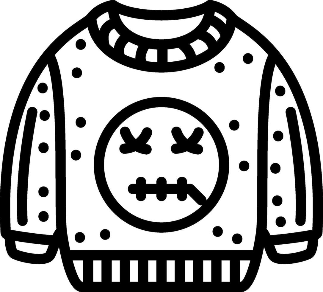 Zipper Mouth Emoji Sweatshirt vector