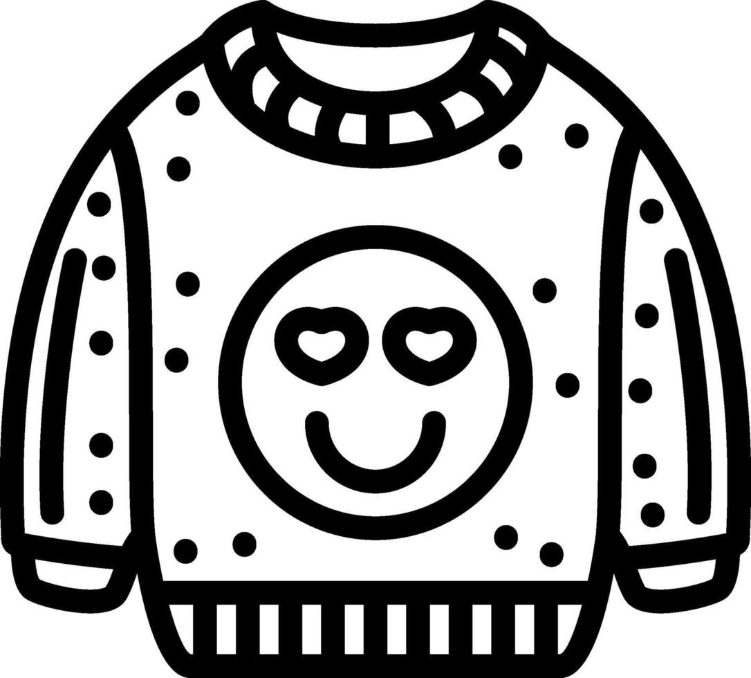Love Eyes Smile Sweatshirt vector