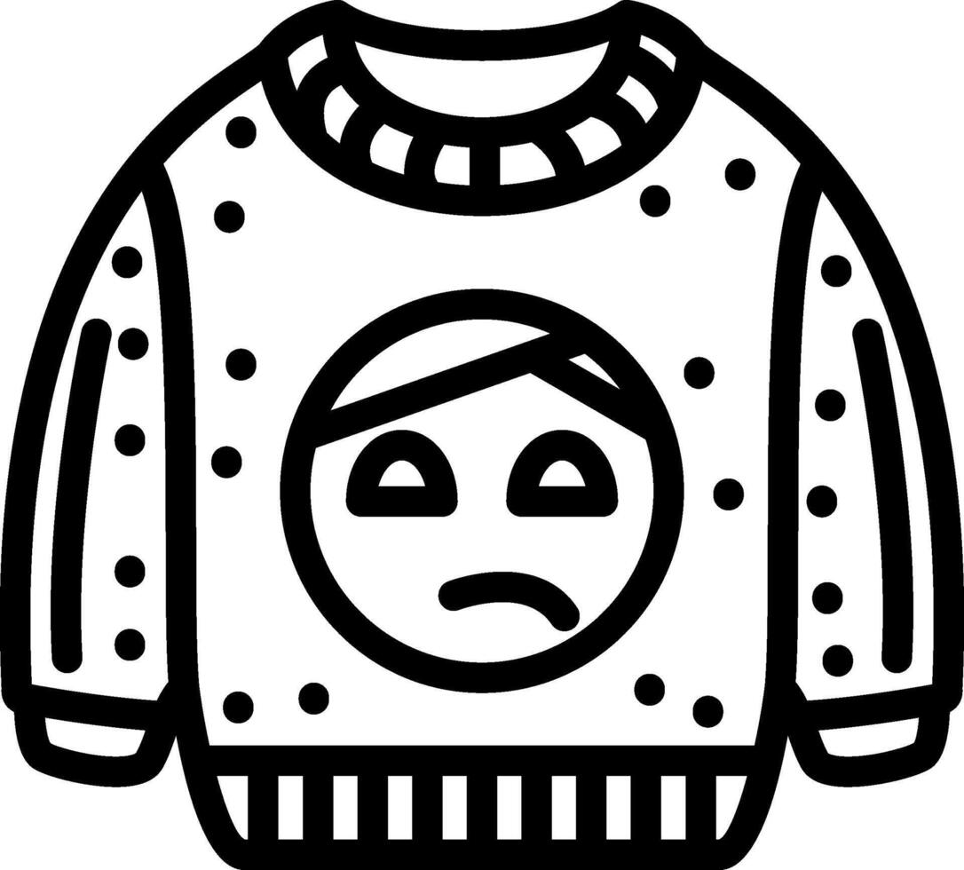 Bandaged Head Emoji Sweatshirt vector