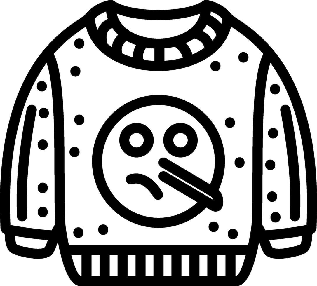 Liar Long Nose Emoji Sweatshirt vector