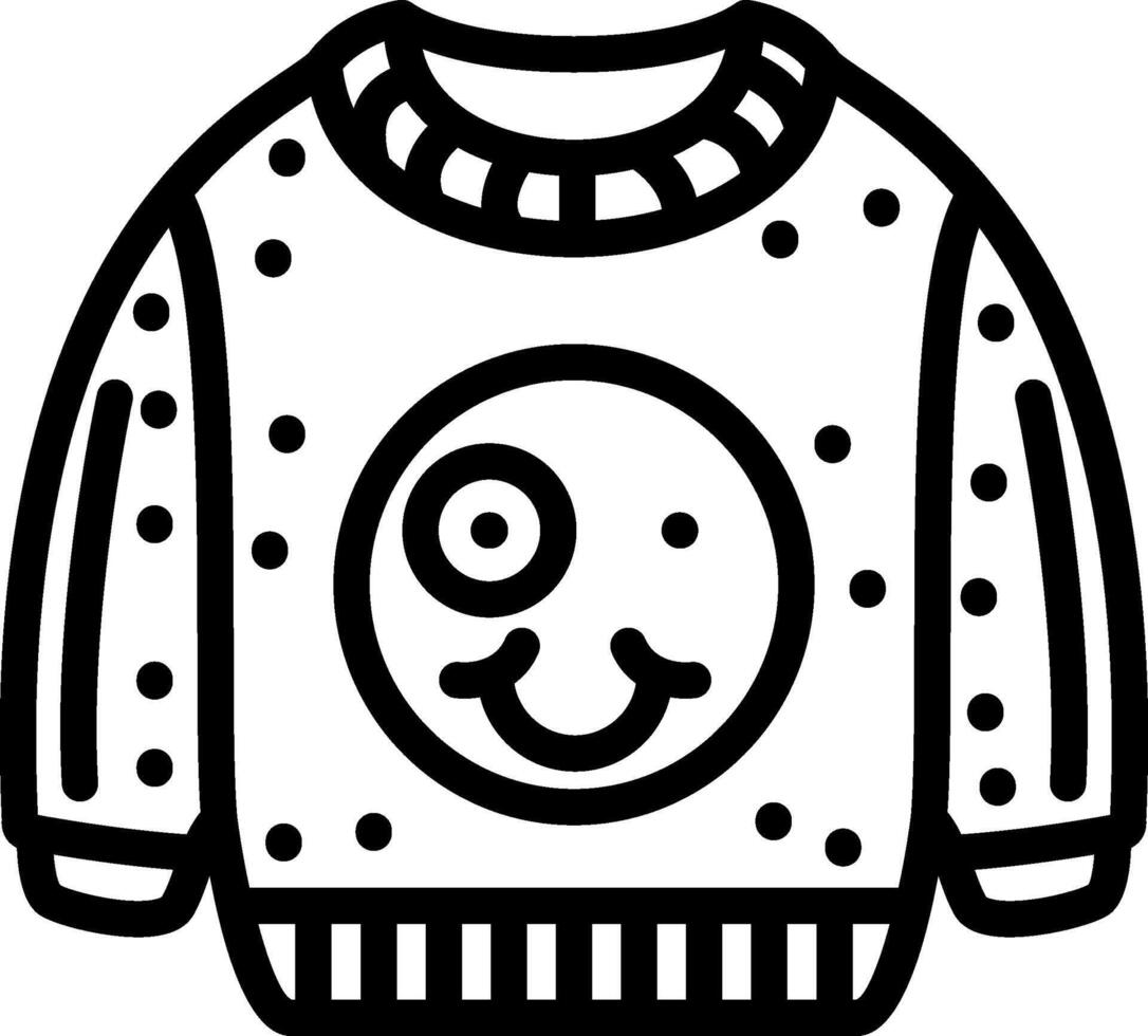 Zany Crazy Face Sweatshirt vector