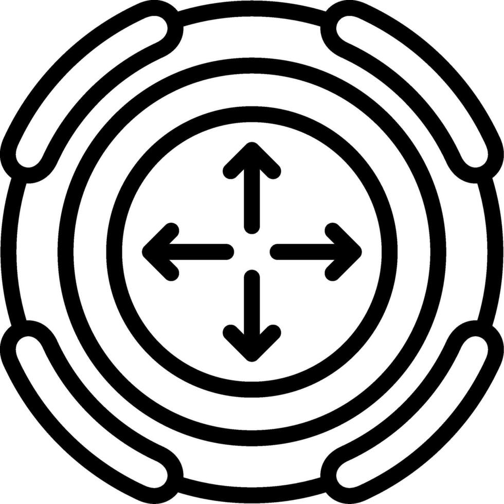Move Direction Arrow Icon vector
