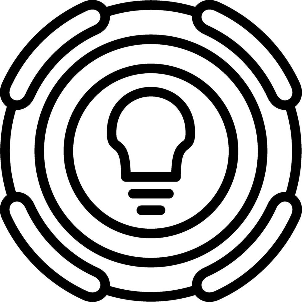 Idea Lightbulb Creative Icon vector