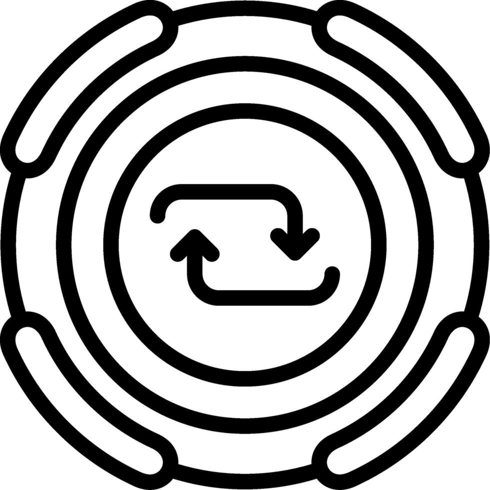 Repeat Loop Replay Icon vector